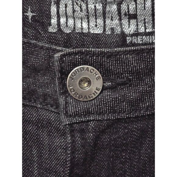 Jordache Premium Bootcut Jeans Size 16 Black Denim wardrobe staple classic goth - Picture 7 of 13
